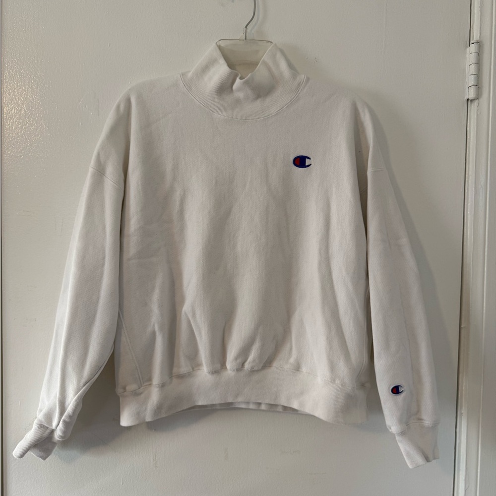 Champion White Crewneck/Sweatshirt